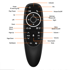 Android TV Box mit Smart Remote G10S Pro Sprach funktion mit Hintergrund beleuchtung Air Mouse 6-Achsen-Gyroskop IR-Lern fernbedienung - Product Image 4
