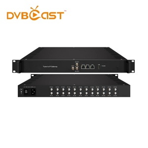 24 Fta调谐器Dvb-s2x到IP网关转换器，用于带BISS解扰的IPTV系统
