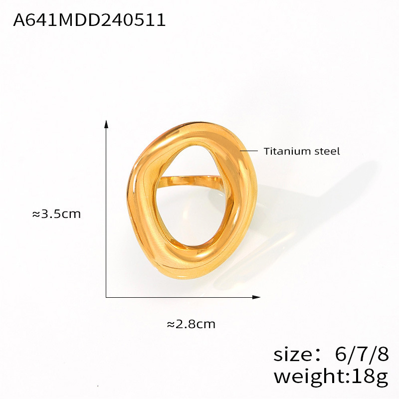 01 golden large ring