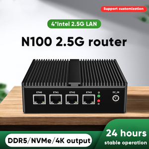 Logo su misura Mini Pc IntelN100 N5105 N5100 J5040 Micro Firewall Appliance Router per Computer con 4x 2.5gbe I226-V LAN - Product Image 6