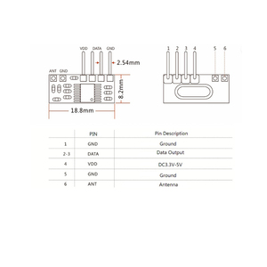 DC 5V Drahtloses 433-MHz-HF-Empfängermodul mit hoher Empfangs empfindlichkeit für die Arduino-Platine