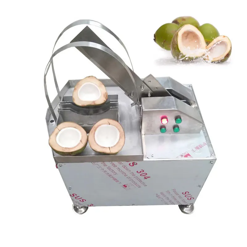 Procesador de alimentos automático, máquina de corte con prensa de coco, Peeling de coco verde