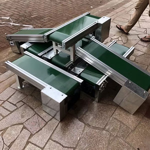 PVC/PU/aço inoxidável Correia Transportador para Indústria de Processamento de Alimentos Incline Transportador e Hopper