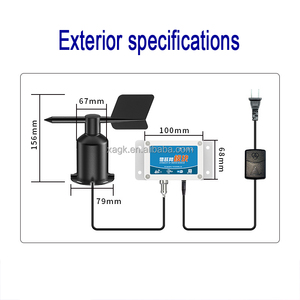 高精度データロガー精密ワイヤレスコントローラー風速メーター風速方向センサー - Product Image 2