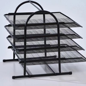 Office Supplies Iron Mesh Metal 3 Layer <strong>File</strong> Rack <strong>File</strong> Storage Data Rack <strong>File</strong> Tray Data Rack Drawer Type - Product Image 5