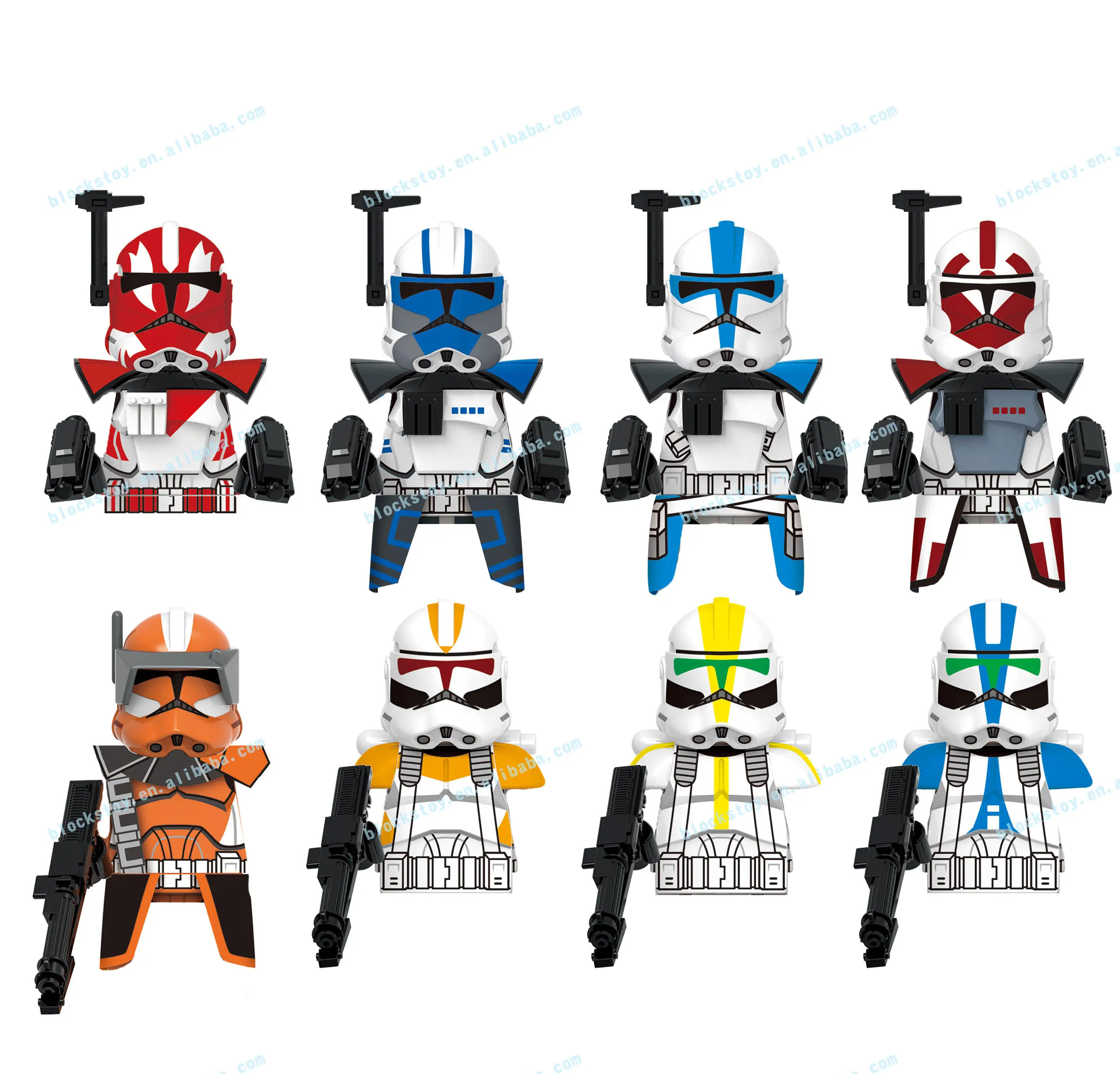 SW Dredd Trooper Colt Clone Trooper Capitán Bomb Squad Mini bloques de construcción figuras de acción juguetes educativos para niños X0350