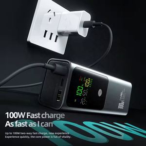 携帯電話30000mah Pd 3.1ポータブルパワーバンク2025 100 w 20000mah 100 W充電器