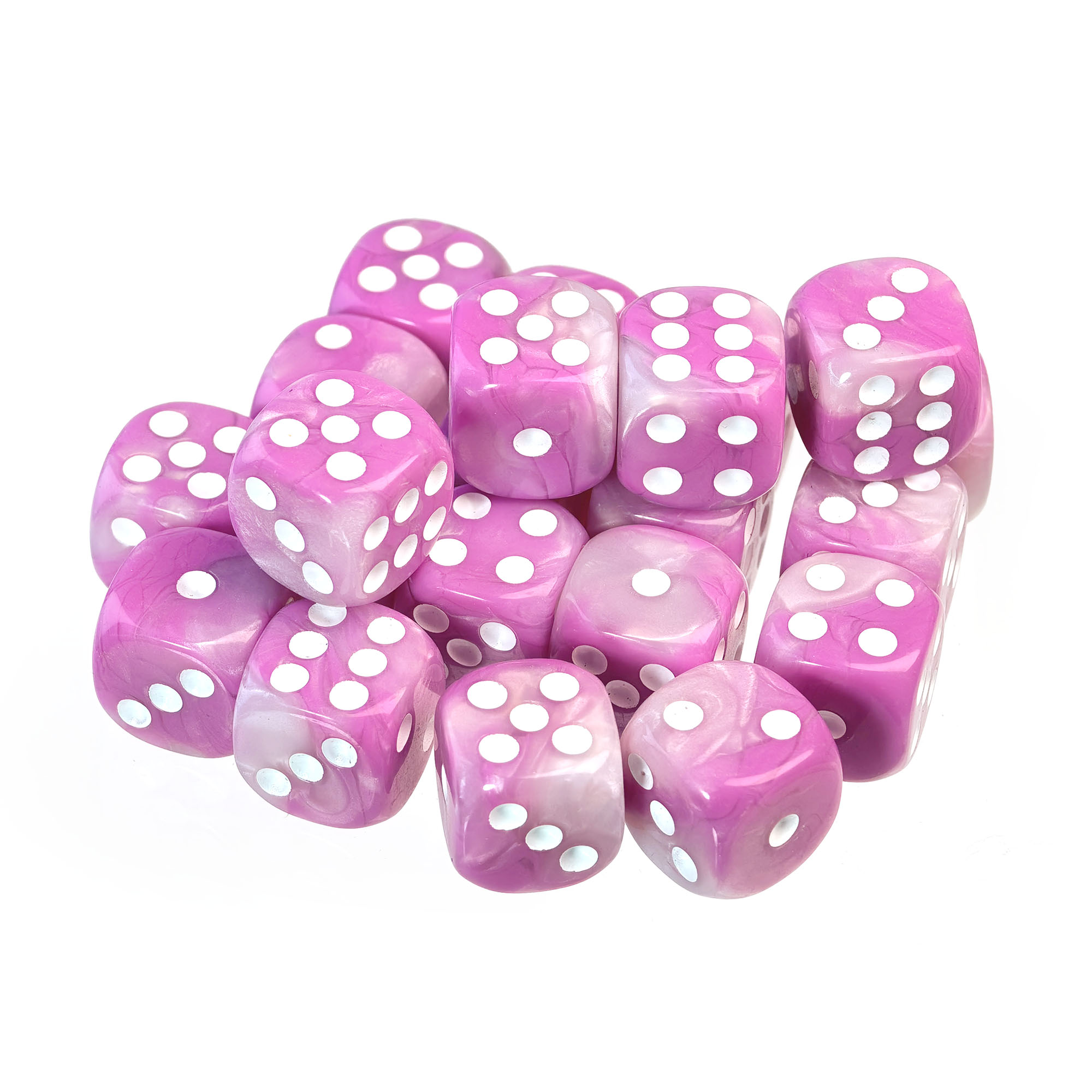 Rose red / white pips