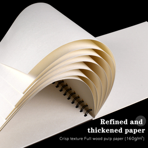 Panwenbo 160GSM 24 Tấm Vẽ <span class=keywords><strong>Pad</strong></span> Nặng Trọng Lượng Aid-Miễn Phí Vẽ Giấy Xoắn Ốc ràng buộc Cuốn Sách Phác Thảo Cho Người Lớn Sinh Viên - Product Image 3