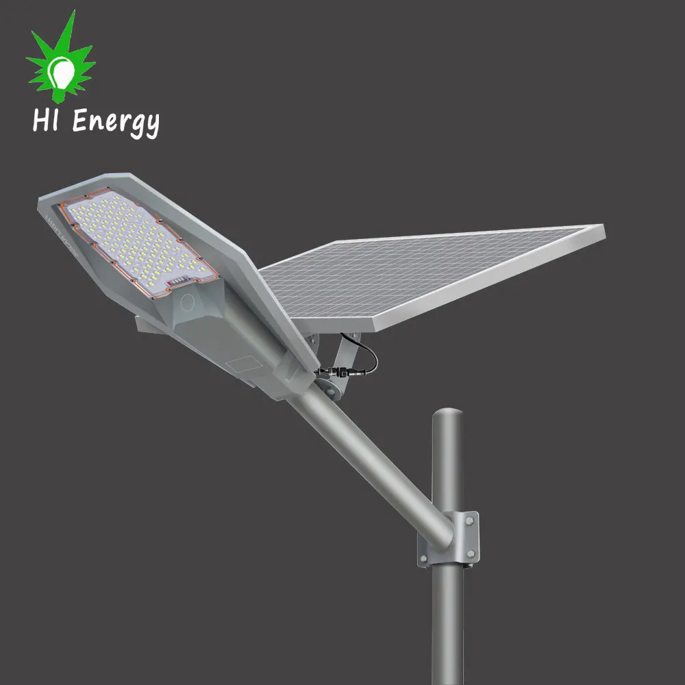 Wall or pole installation HiEnergy split outdoor waterproof solar panel powered led street light 100W 200W 300W 400W