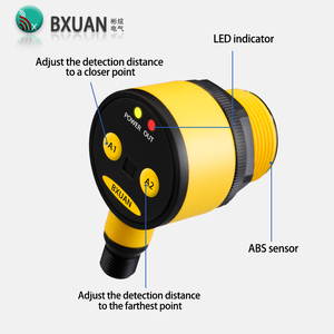 BXUAN T30 Series <strong>Ultrasonic</strong> Liquid Level <strong>Sensor</strong> NPC/PNP <strong>Analog</strong> with 4-20mA/0-10V <strong>Output</strong> Switch Quantity Teachable - Product Image 2