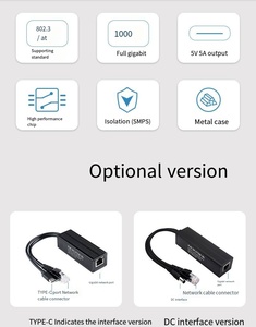 Hot Raspberry PI 5/4B Gigabit POE Separator 48V bis 5 V5A Industrielles Netzwerkkabel-Leistungs modul mit Isolation - Product Image 5