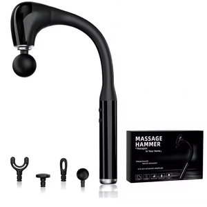 Martillo de masaje muscular inalámbrico personalizado con cabezal de vibración fascial de tejido profundo, función Manual para terapia corporal - Product Image 1
