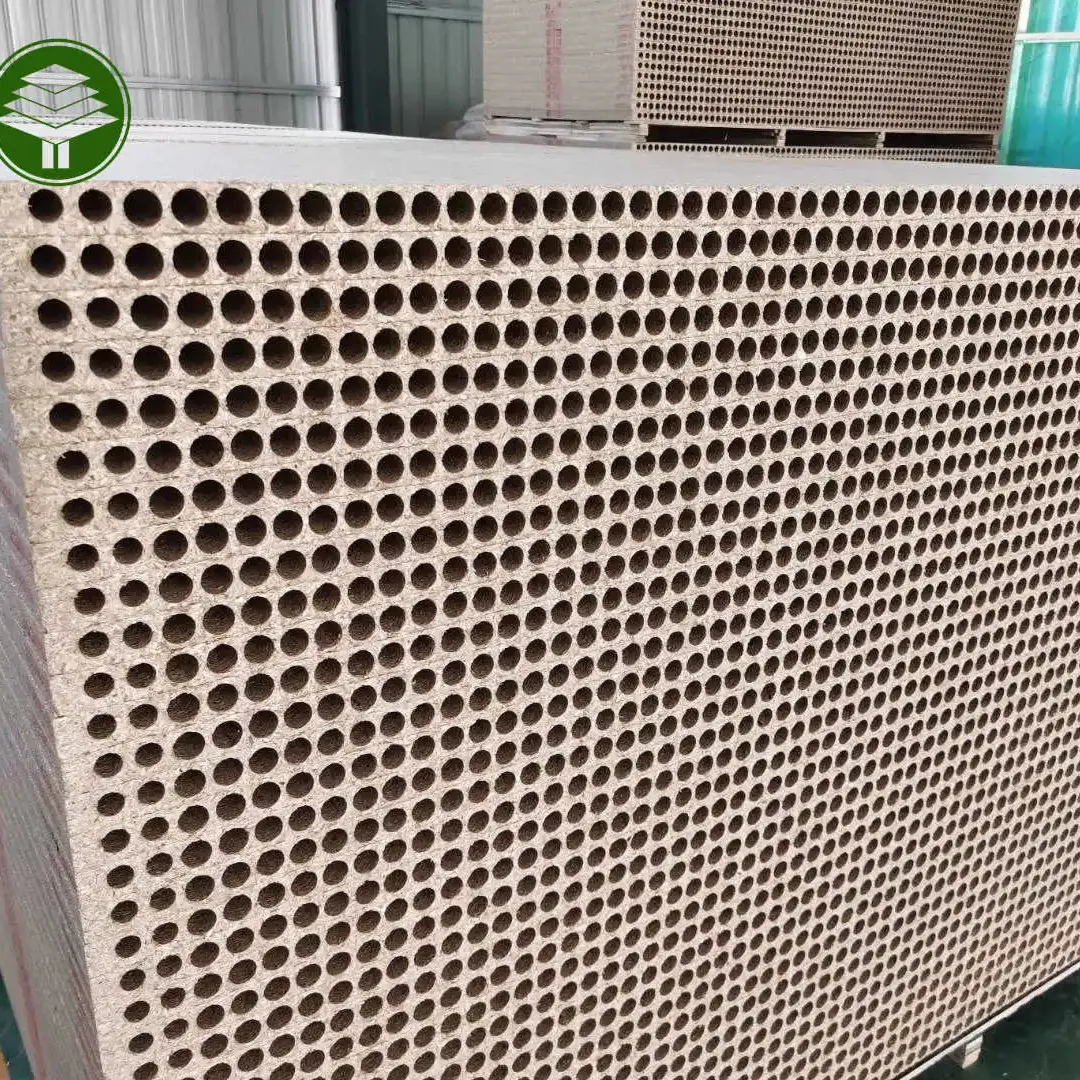 Tablero de partículas de aglomerado hueco de espuma de fábrica Linyi para núcleo de panel de puerta