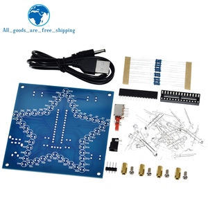 TZT DIY Electronic Kit Fünf-Punkt-Stern Bunte Blendung LED RGB-Modul Wasser licht 51 Single-Chip-Mikro computer für Arduino
