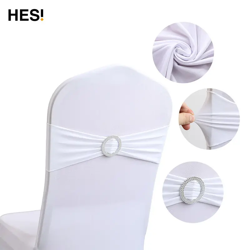 Fasce elastiche della sedia della decorazione di nozze dell'arco della fascia della copertura della sedia del banchetto dell'hotel dello Spandex