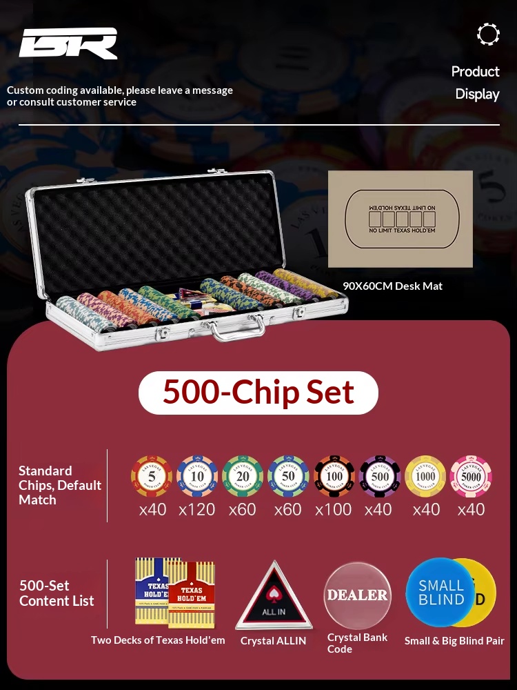 500-yard set-standard silver aluminum case