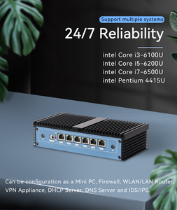 XCY Pfsense Firewall Mini PC Intel Core I7-6500U 6x Intel I211AT LAN Ports Support WiFi 4G SIM Win 10/11 Linux - Product Image 2