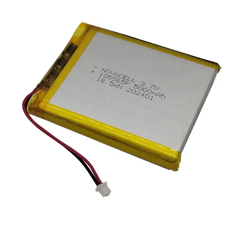 Certificado KC 105060 105065 105565 4000mAh 5000mAh 3.7V 7.4V bateria de polímero para mini banco de potência portátil