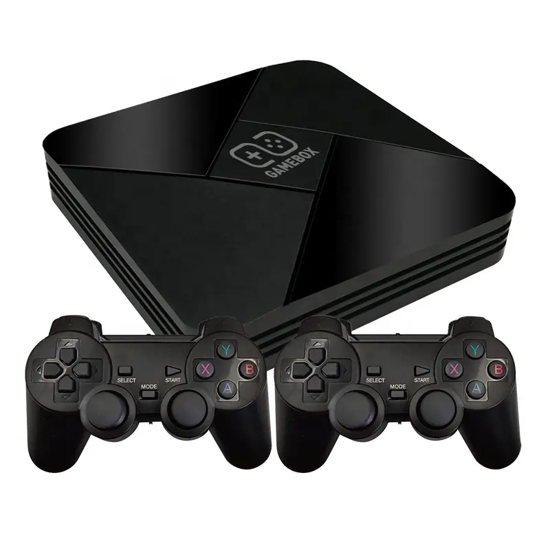 Console de jogos retrô android, suporte wifi 4k hd 50 + emulador 40000 + jogos retro tv box de vídeo game para ps1/n64/dc