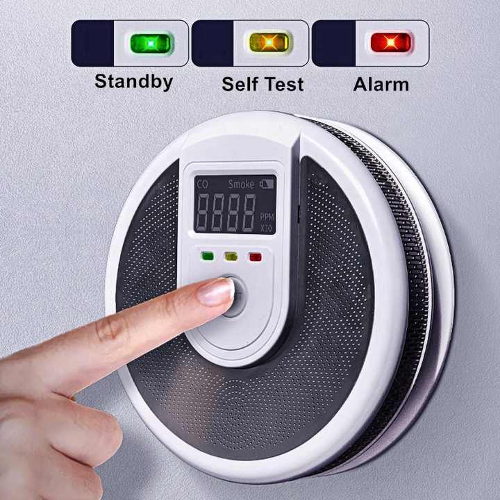 Home Alarms 2-in-1 Carbon Monoxide & Smoke Detector Combo