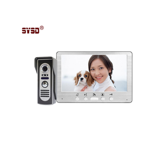 Videoportero con cable de siete pulgadas de alta definición, sistema de Control de acceso a edificios, videoportero, timbre - Product Image 1