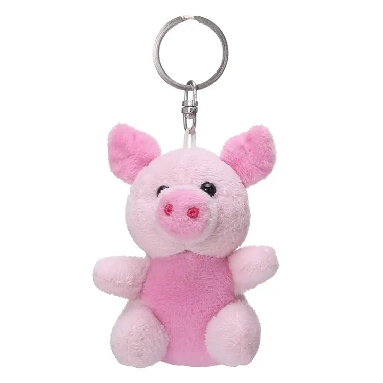 Peluche ripiene su misura peluche peluche portachiavi simpatico maiale rosa peluche ripiene