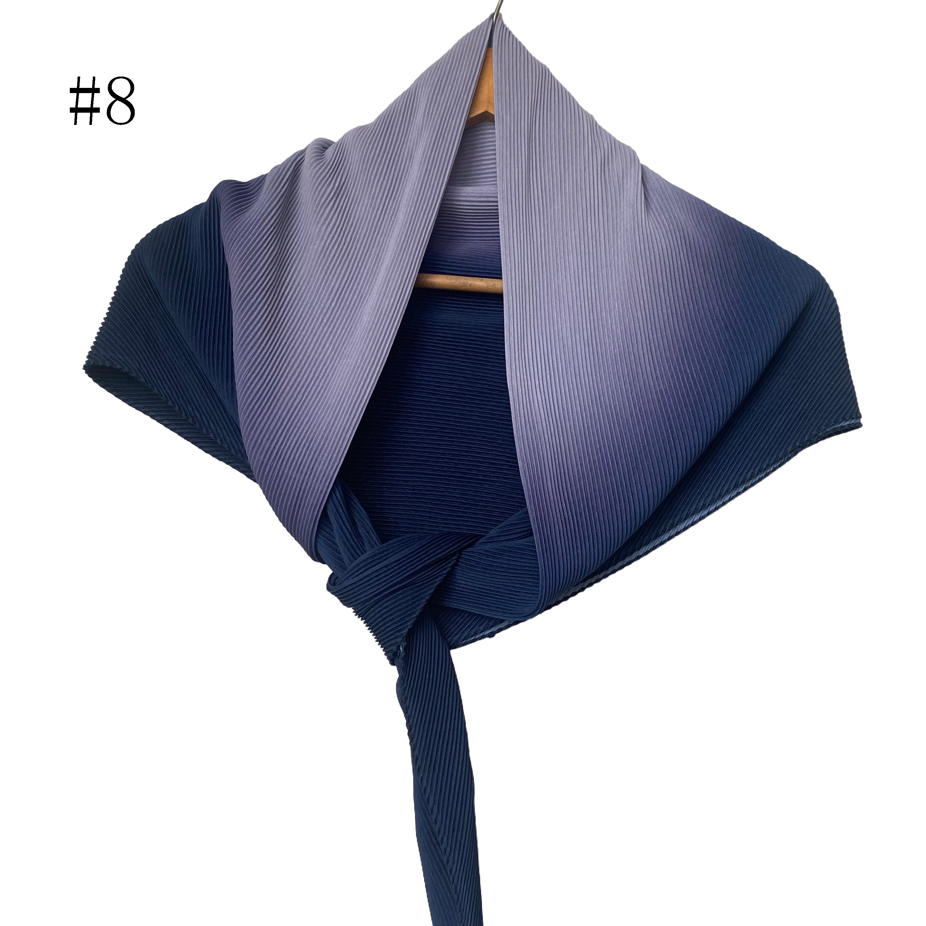 Foulard carré ombré en coton -#8