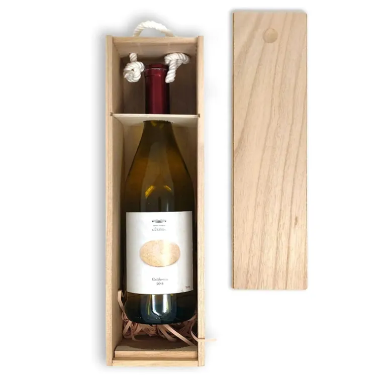 Caja de madera para vino de alta calidad nueva superventas personalizada al por mayor caja de madera para whisky decantador