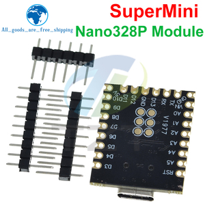 TZT NANO V3.0 / Nano SuperMini tipo-C scheda di sviluppo Atmega328p Chip Ch340 porta seriale per Arduino - Product Image 6