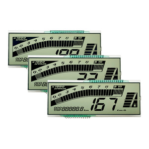 Ucuz fiyat özel HTN pozitif 4.5V segmentli LCD ekran s 7 monokrom segmentli LCD ekran modülleri