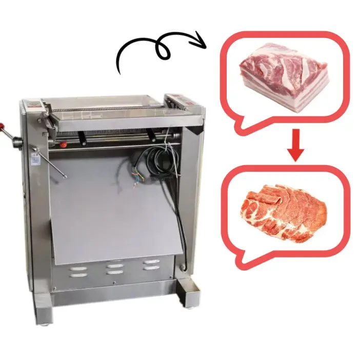 ماكينة تقطيع لحم البقر المجمد من ميامي، ماكينة تقشير جلد الخنزير وإزالة الدهون، آلة تقطيع لحم الضأن الطازج، آلة تقطيع آلية
