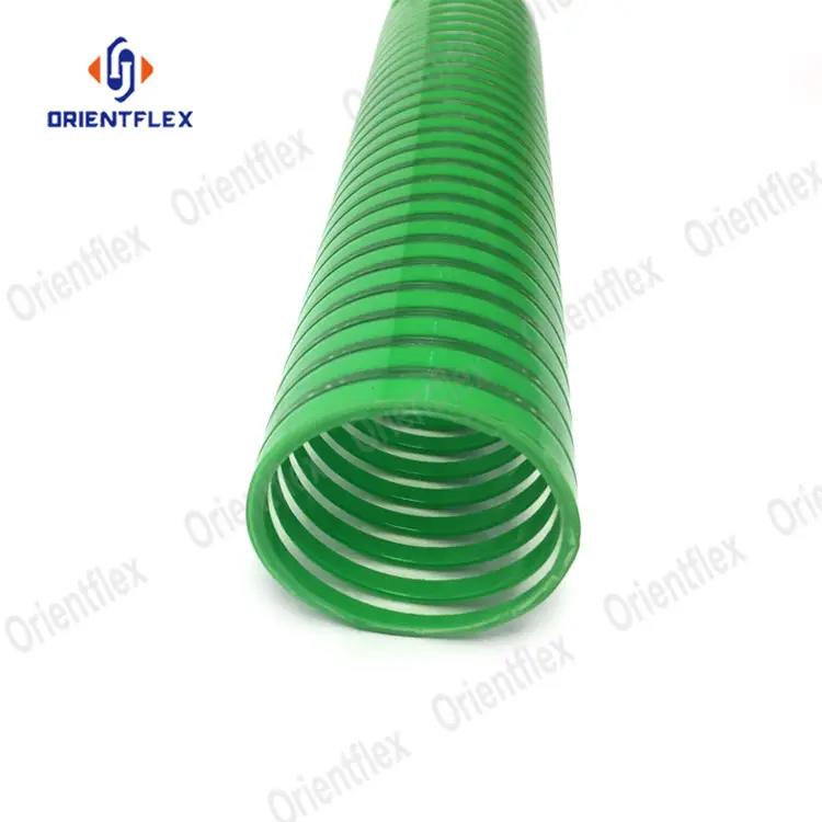Green 75mm water pump pvc suction hose pipe