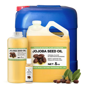 Atacado 100% Puro Natural Frio Pressionado Dourado Jjojoba Óleo Orgânico Bulk para Cabelo Pele Massagem Corporal Óleos Transportadores com Melhor Preço - Product Image 1