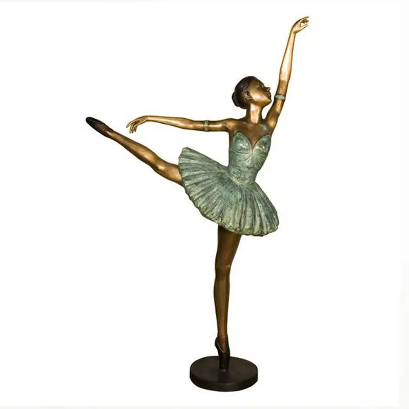 Scultura in bronzo Ballerina a grandezza naturale