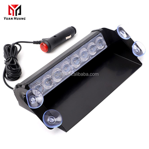Led ô tô nguy hiểm ánh sáng kính chắn gió lưỡi gạt nước ánh sáng 8LED màu đỏ/màu xanh nhấp nháy ánh sáng stroboscopes với cốc hút - Product Image 3