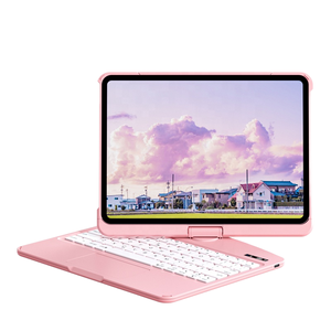 IFacemall LED retroiluminado 360 ° giratorio para funda de teclado Bluetooth para iPad Pro/Air 10,9/11 teclado numérico USB 3,0 interfaz RGB - Product Image 1