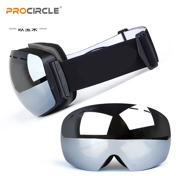ProCircle sıcak satış manyetik aynalı kayak gözlükleri özelleştirilmiş Snowboard gözlüğü kayak dağcılık gözlük