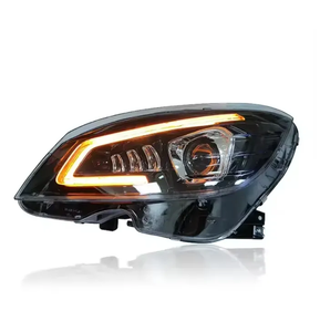 ชิ้นส่วนรถยนต์สำหรับ Mercedes-Benz Class C ชิ้นส่วนไฟหน้า W204 2007-2011อัพเกรดเก่าไฟ LED สัญญาณเลี้ยวน้ำเวลากลางวัน
