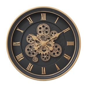 16 inch sáng tạo năng động bánh Đồng hồ retro Đồng hồ treo tường trang trí cổ bánh Đồng hồ treo tường cho trang trí nội thất - Product Image 1