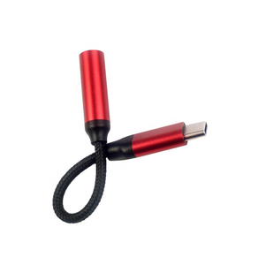 C型至DC 3.5毫米音频辅助插孔适配器USB C公至3.5毫米耳机汽车扬声器立体声音频电缆 - Product Image 2