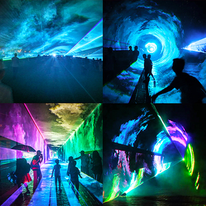 SHTX Outdoor 3d laser show proiettore pangolin fb4 quick show built in ilda laser controller software di programmazione laser light dmx