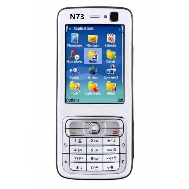 Bán Chạy Giá Rẻ Đơn Giản Cổ Điển Bar GSM Điện Thoại Di Động Trên Bán 2.4Inch Hiển Thị Cho Nokia N73