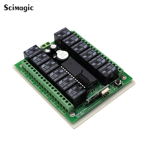 DC 12V / 24V 12 Kanal Relais Modul Wireless RF Fernbedienung Wechseln Sender + Empfänger Bord - Product Image 6