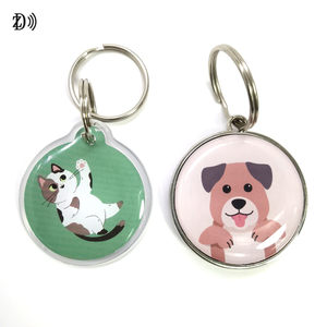 Programmier bare RFID-Tags QR-Code Runde 13,56 MHz Pet Tracking NFC-Hunde halsband Epoxy/Metall-RFID-ID-Tags mit Verpackung - Product Image 4