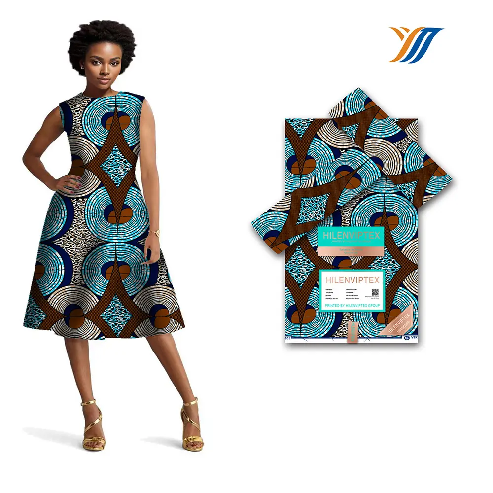 Tessuto di cotone Wax africano Holland perizoma moda modello Ankara tessuti africani per su misura 145GSM