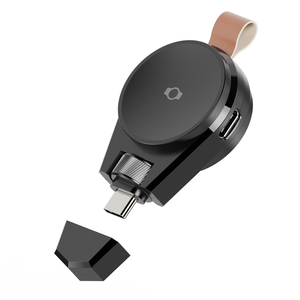 USB-C ชาร์จสำหรับ Samsung Galaxy WATCH 6 5 4 Active2สำหรับ Apple Watch Series 9 8 7 SE ultra Type-C ตัวผู้และตัวเมียหมุนได้แบบพกพา - Product Image 1