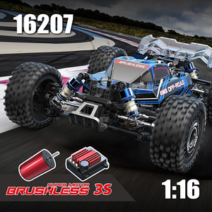 รถบังคับวิทยุความเร็วสูง Mjx Hyper Go 1/16 100กม. รถมอนสเตอร์4WD ความเร็วสูง45กม./ชม. M162โมเดลตัวควบคุมระยะไกล - Product Image 3