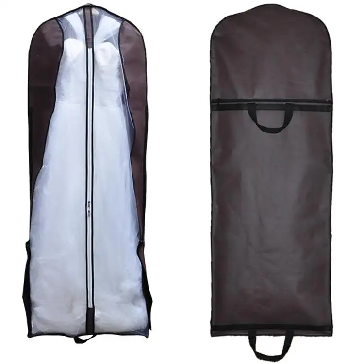 Su ordinazione di Plastica Lungo Indumento Copre Copertura Antipolvere Vestito Trasparente Duffle Bag