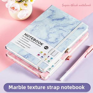Customizable Cross-Border Marble Strap <strong>Notebook</strong> A3/A5 Planner <strong>with</strong> <strong>Elastic</strong> Band PU Leather Logo <strong>Printing</strong> Creative Diary Design - Product Image 5